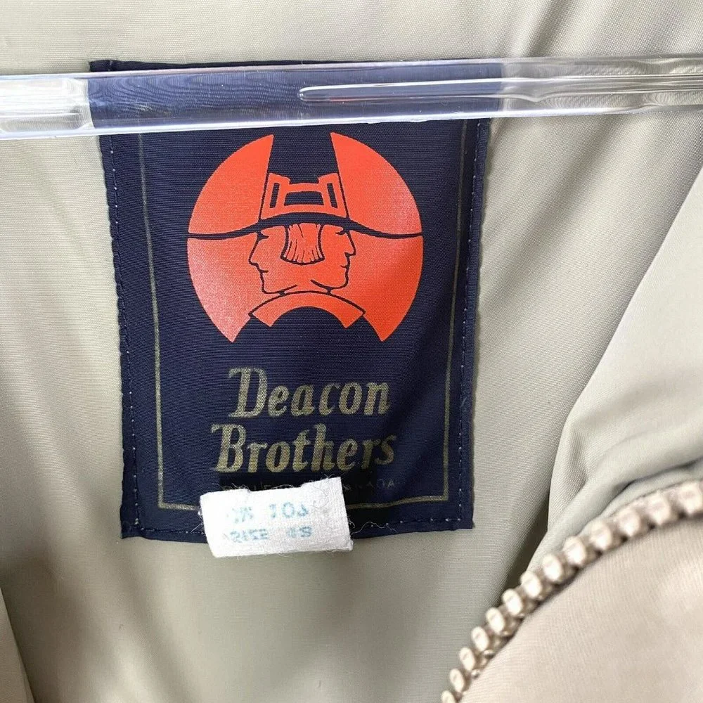 Vintage 70s Deacon Brothers Down Parka Winter Coat Mens Size 42 US L XL Hipster